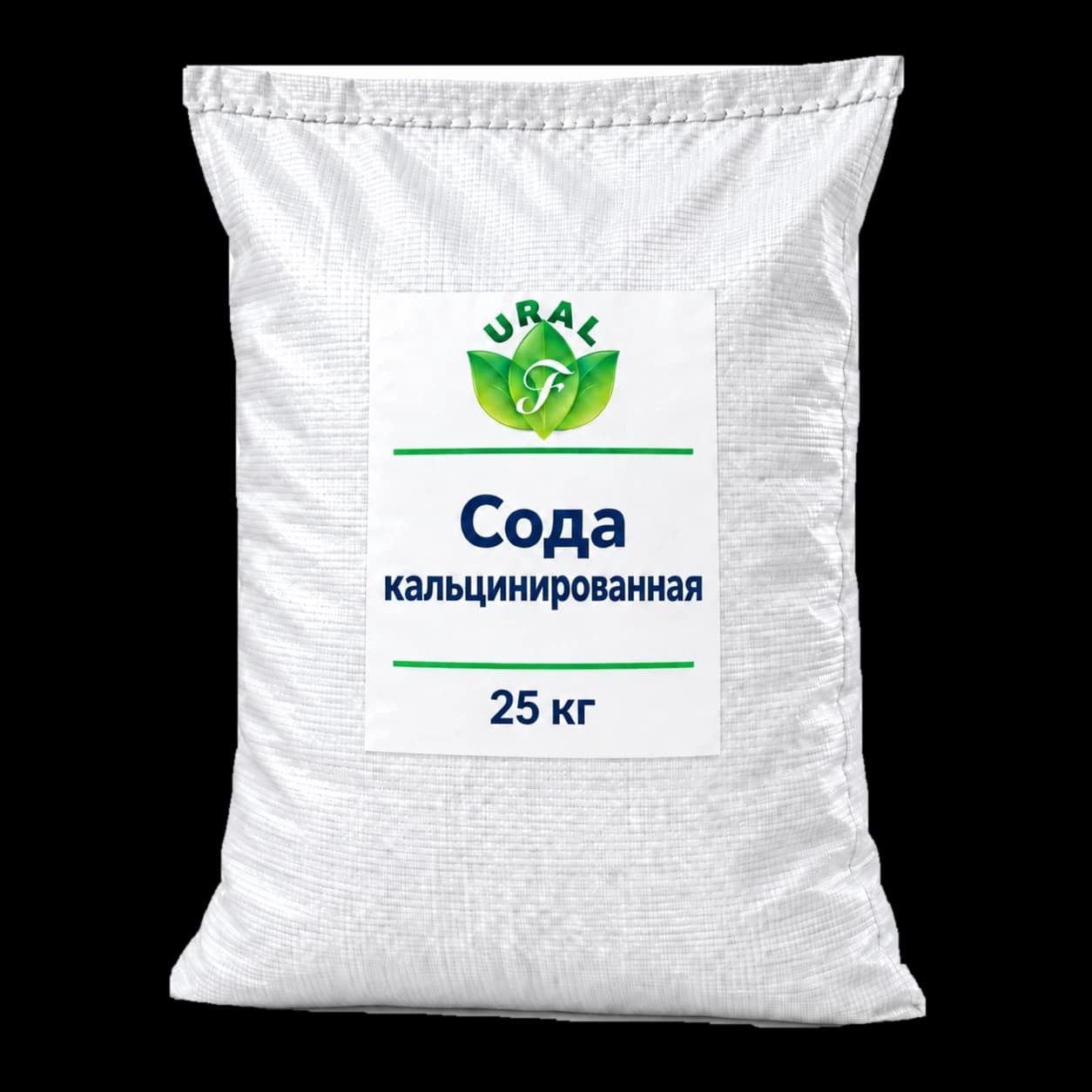 Сода кальцинированная, 25 кг — Временный макет мешка