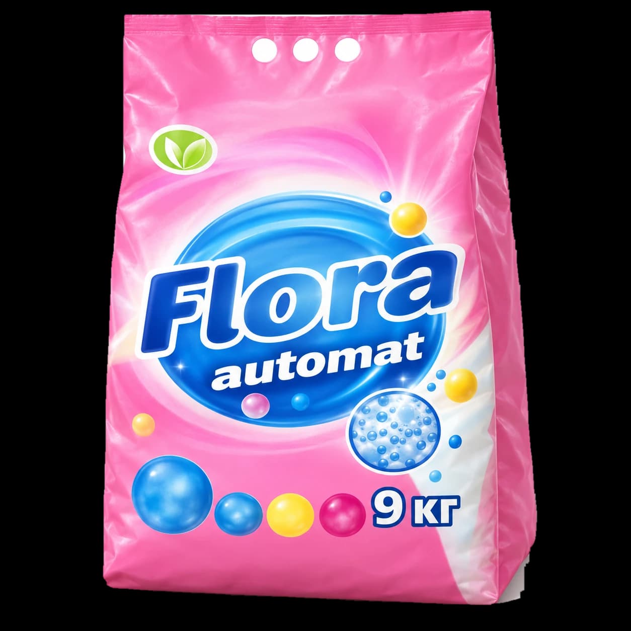 Флора-автомат, 9 кг — 3D по фото упаковки