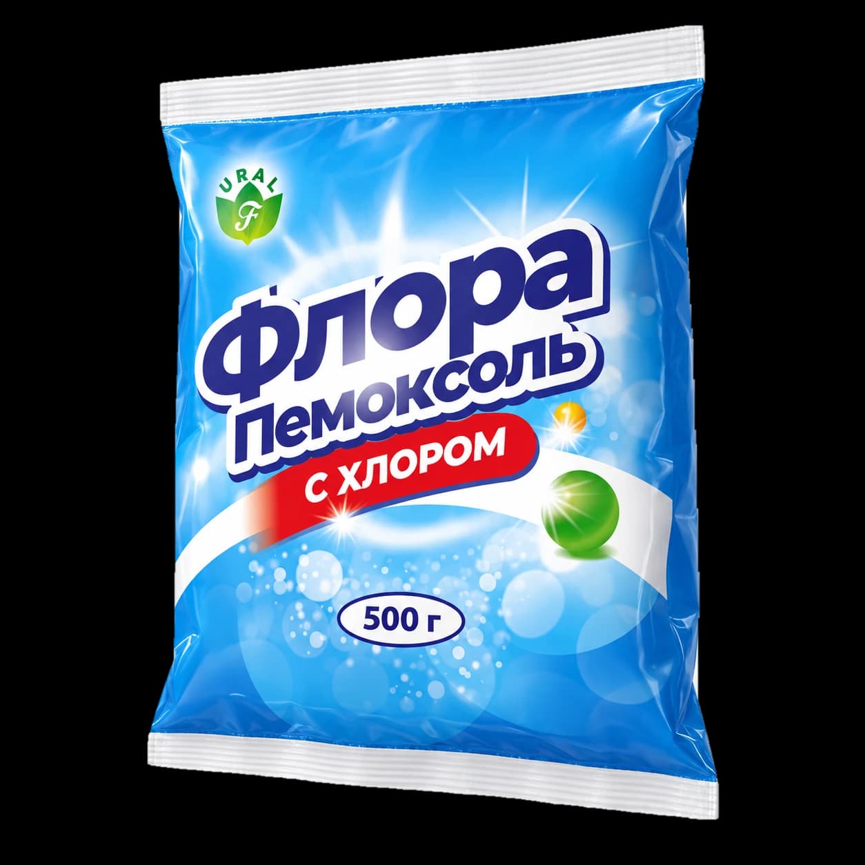 Флора Пемоксоль с хлором, 500 г — 3D по оригинальному макету